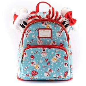 Snowman Mickey Loungefly bag with ears